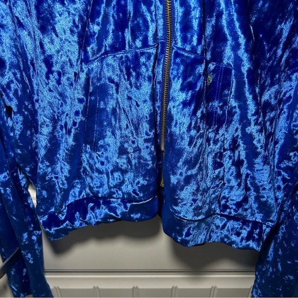 Fabletics Celeste Crushed Velvour Zip Ho Hoodie Size XL - Picture 6 of 12